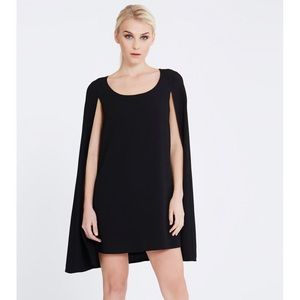 Lavish Alice Black Cape Dress